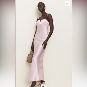 Reformation Brie Silk Dress